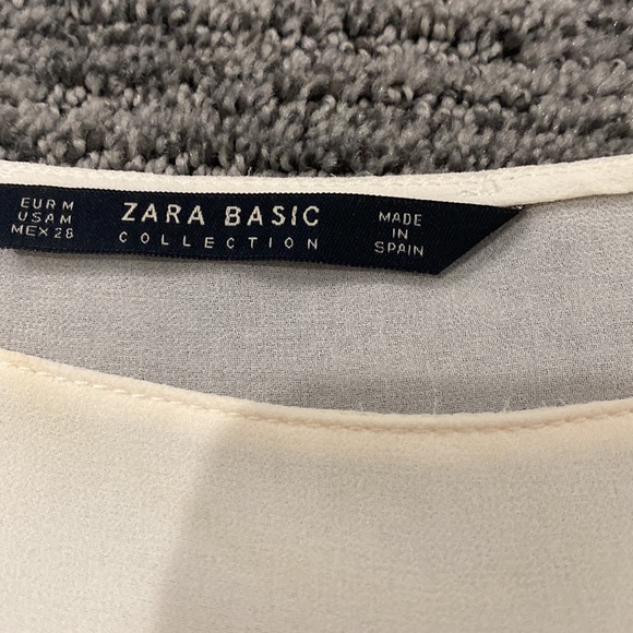 Zara basic high low sheer blouse - Picture 2 of 2